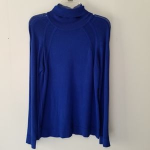 Cashe Turtleneck Sweater with arm accents